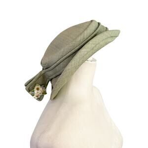 Vintage 1940's Sunnycrest Day Hat Green